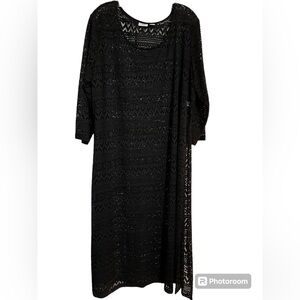 Cato Woman Lace Sheer Cover Up Swim Top Dress 22/24W